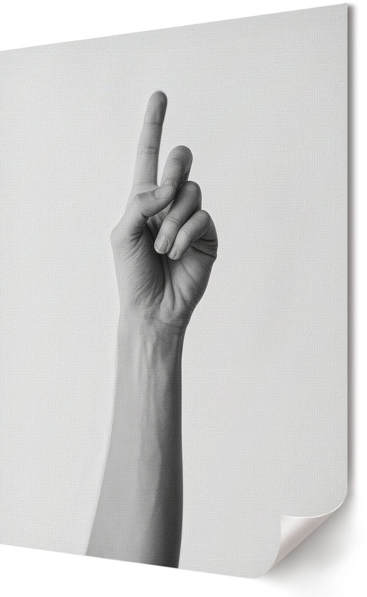Coloray Polycanvas Poster - Eenzame Boom, Fotografie - A3 - Wit Motief - Rechthoek - Muurdecoratie - Woonkamer, Slaapkamer, Kantoor - Minimalist