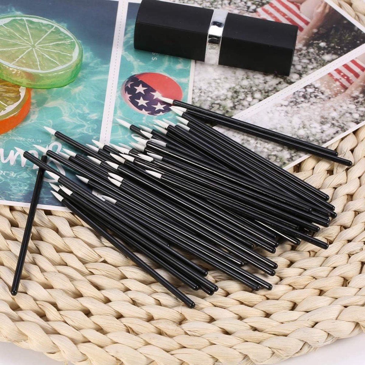 50 Stuks Wegwerp Eyeliner Borstel Oogschaduw Applicator Ogen Make-Up