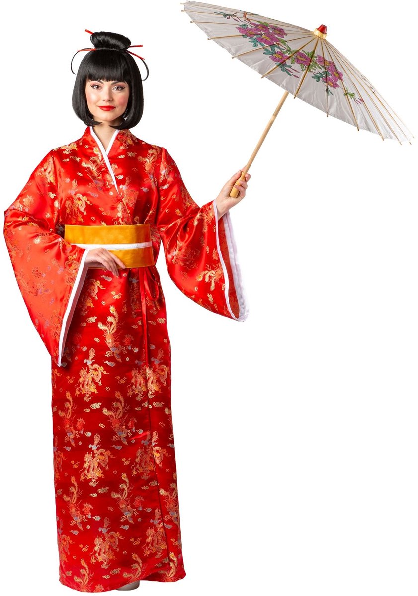Kimono Draak van het Oosten Rood - Maat L/XL