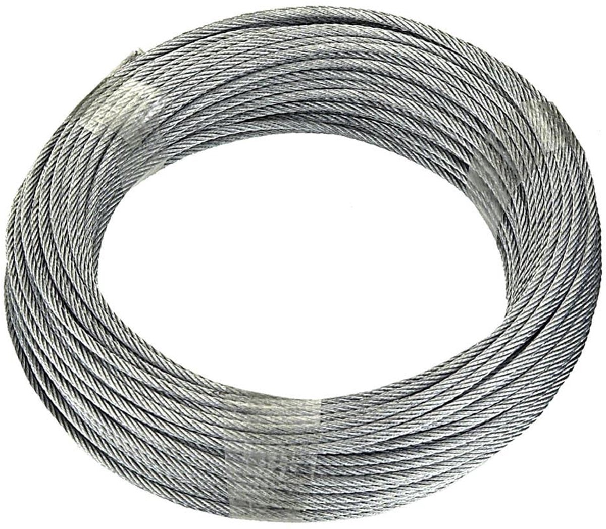 DY2701385 staalkabel met textielvezelkern, 20 m x 4 mm, verzinkt