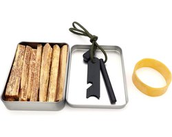 Vuursteen set, noodvuurstarter, magnesiumstaaf, vuurstarter, waterdichte doos, outdoor fatwood stick Fire Starter Survival Tool
