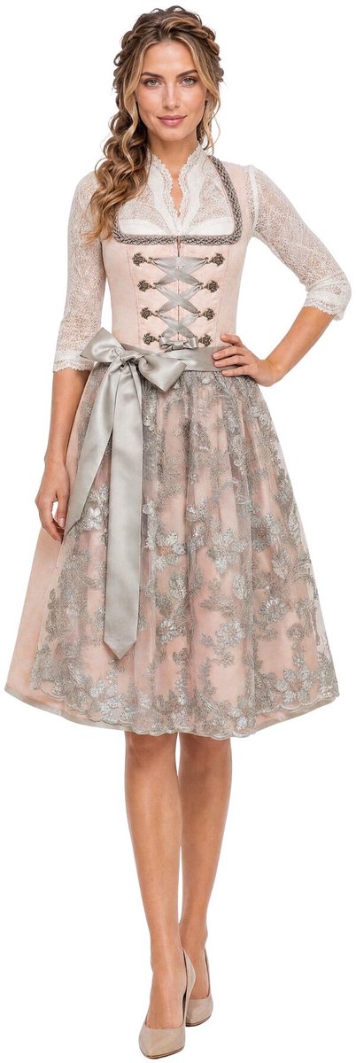 dressforfun Mini Dirndl Elena - 48 - Roze - Verkleedkleding Oktoberfest - Duitse Jurk - Feestkleding - Klederdracht - Vrouwenkostuum - Feest - Partykleding