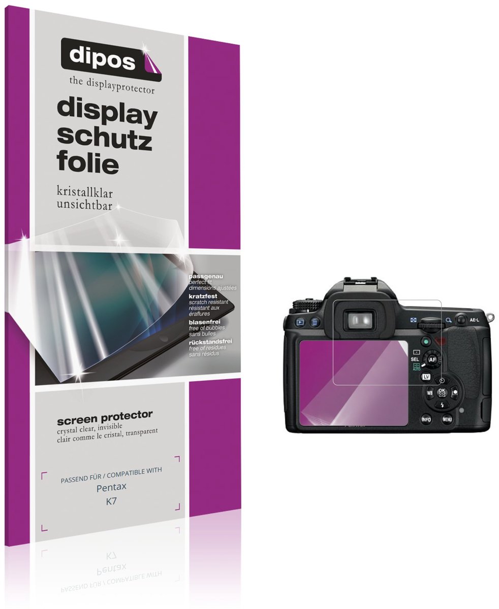 dipos – 4x Beschermfolie geschikt voor Pentax K7 | Krasbestendige & heldere Screenprotector Ultra-Thin