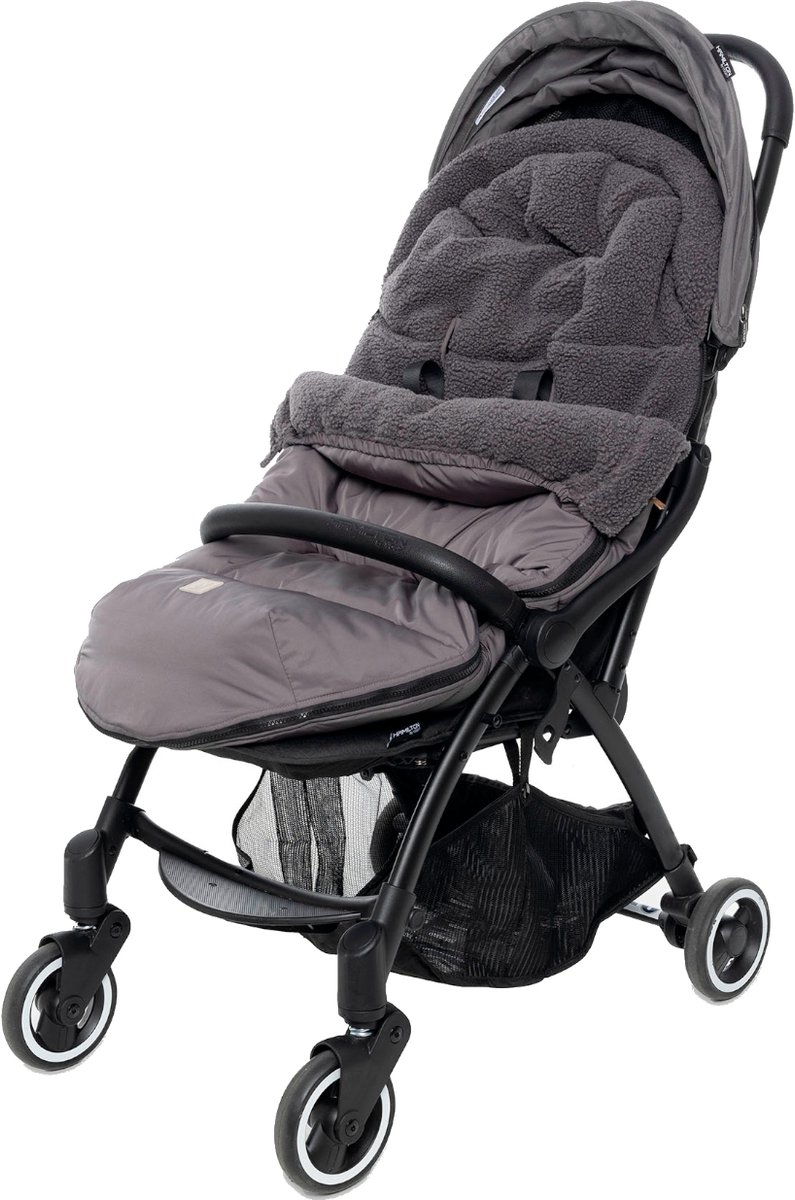 Jollein Voetenzak Buggy & Kinderwagen - Puffed Grey - Waterafstotend – foto 8