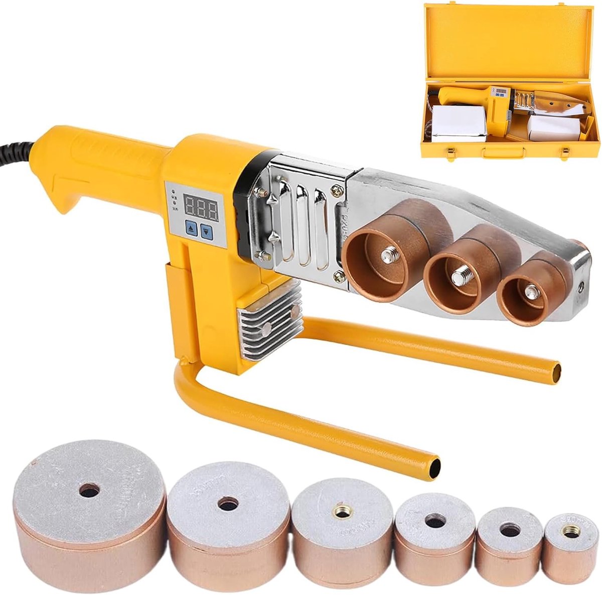 Lasapparaat voor , lasapparaat met digitaal display | Buislasmachine (100-320 °C), kunststof buislasmachine (20-63 mm) voor stomp lassen