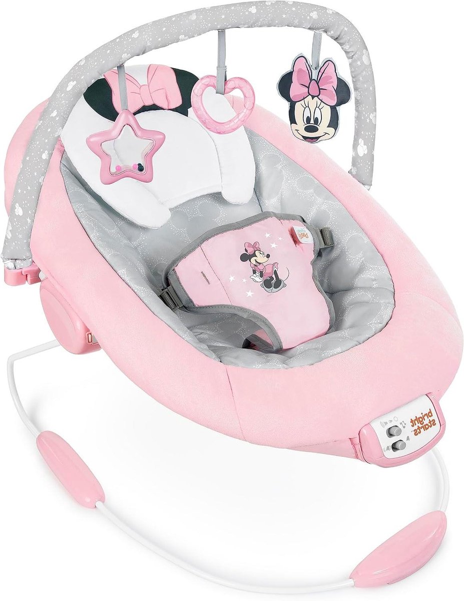 Baby Schommelstoel - Babywipper Muziek - Baby Ontspannen - Met Trillingen - 1 Stuk - Roze