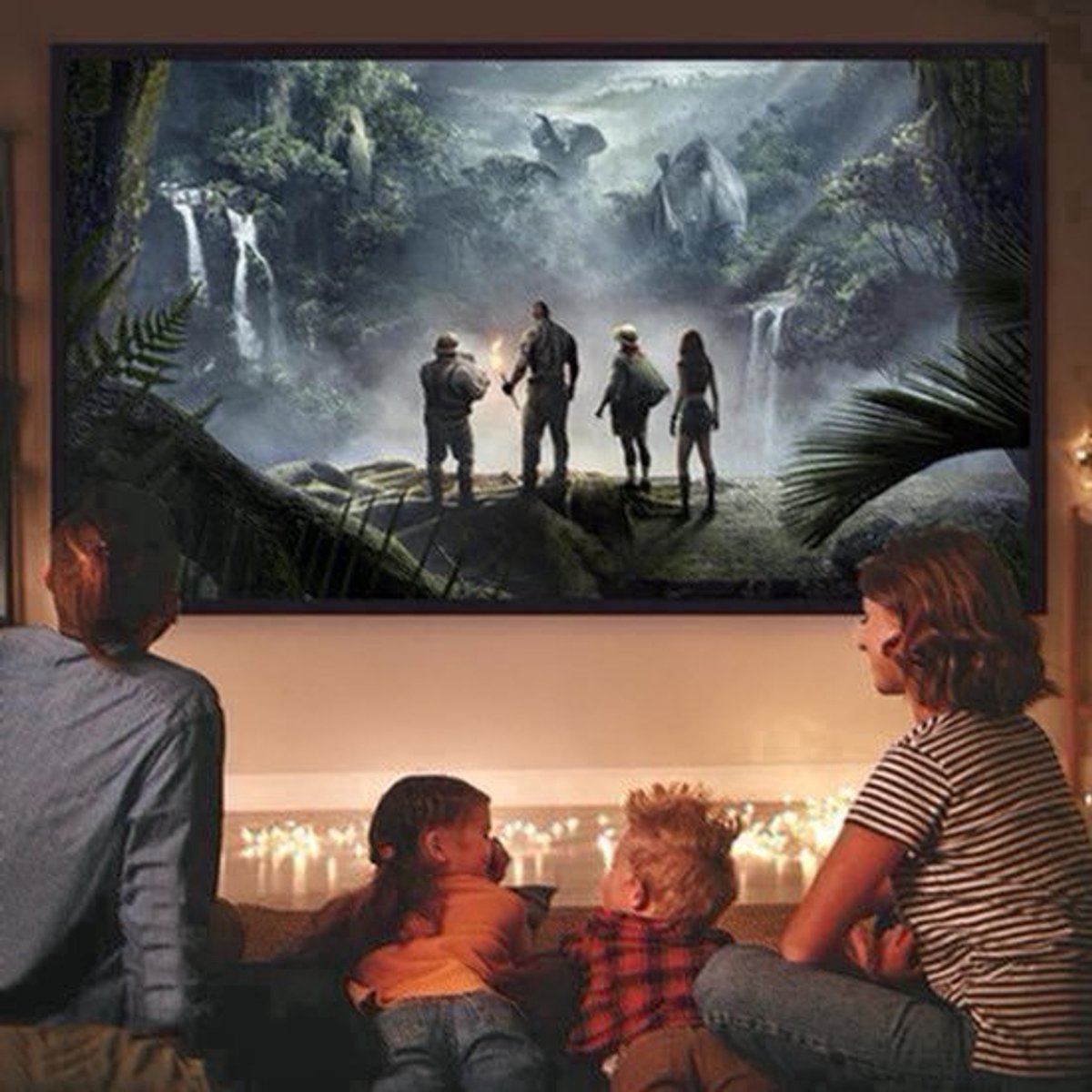 Projectiescherm – Beamer Scherm – Projectiedoek – Beamerscherm – Projectorscherm – 3,3 Meter Groot – Aluminium Frame – 160° Kijkhoek – 16:9 4K HD