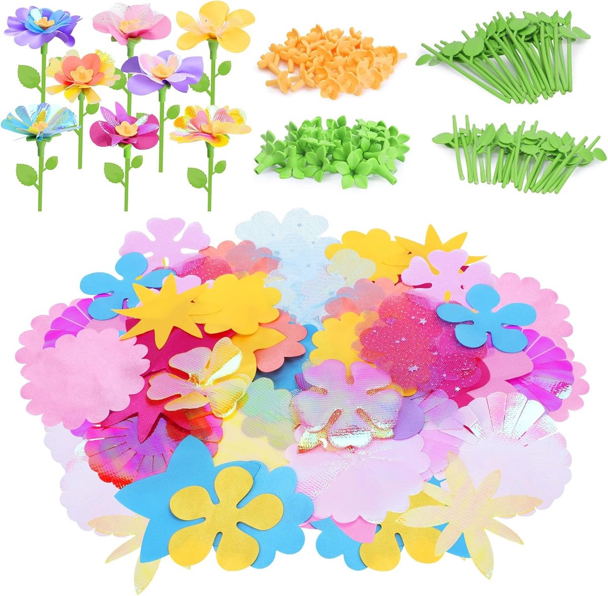 36-delige doe-het-zelf stof bloem boeket accessoires kit - ambachtelijke bloem accessoires voor creatieve bloemstukken