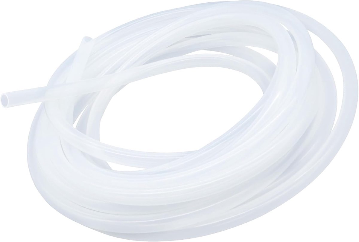 Slangen voedingskwaliteit 6 mm x 8 mm, lengte 6 meter (19,6 voet), flexibele siliconen rubberen buis luchtslang waterleidingen
