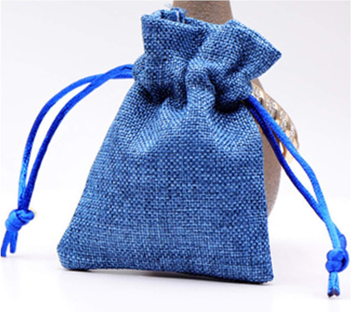 Jute zakken truc of behandelen Hessische tassen koord geschenkzakken voor partij snoep koekje Goodie gunsten Kerstmis en partij (10st)