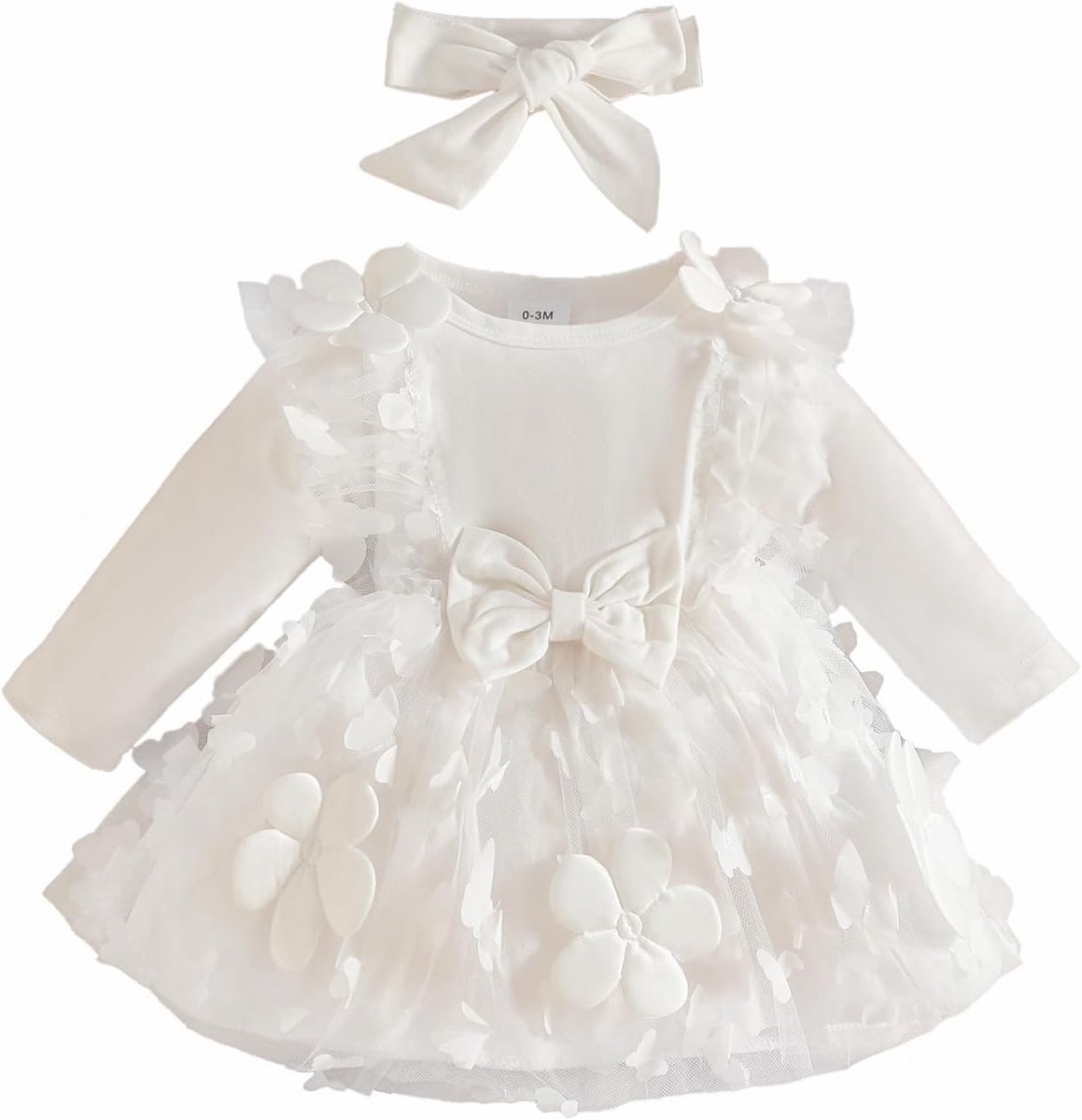 Babykleding voor pasgeborenen meisjes, jurk met ruches en bloemenprint, zomeroutfits, schattige strik, hoofdband en rok