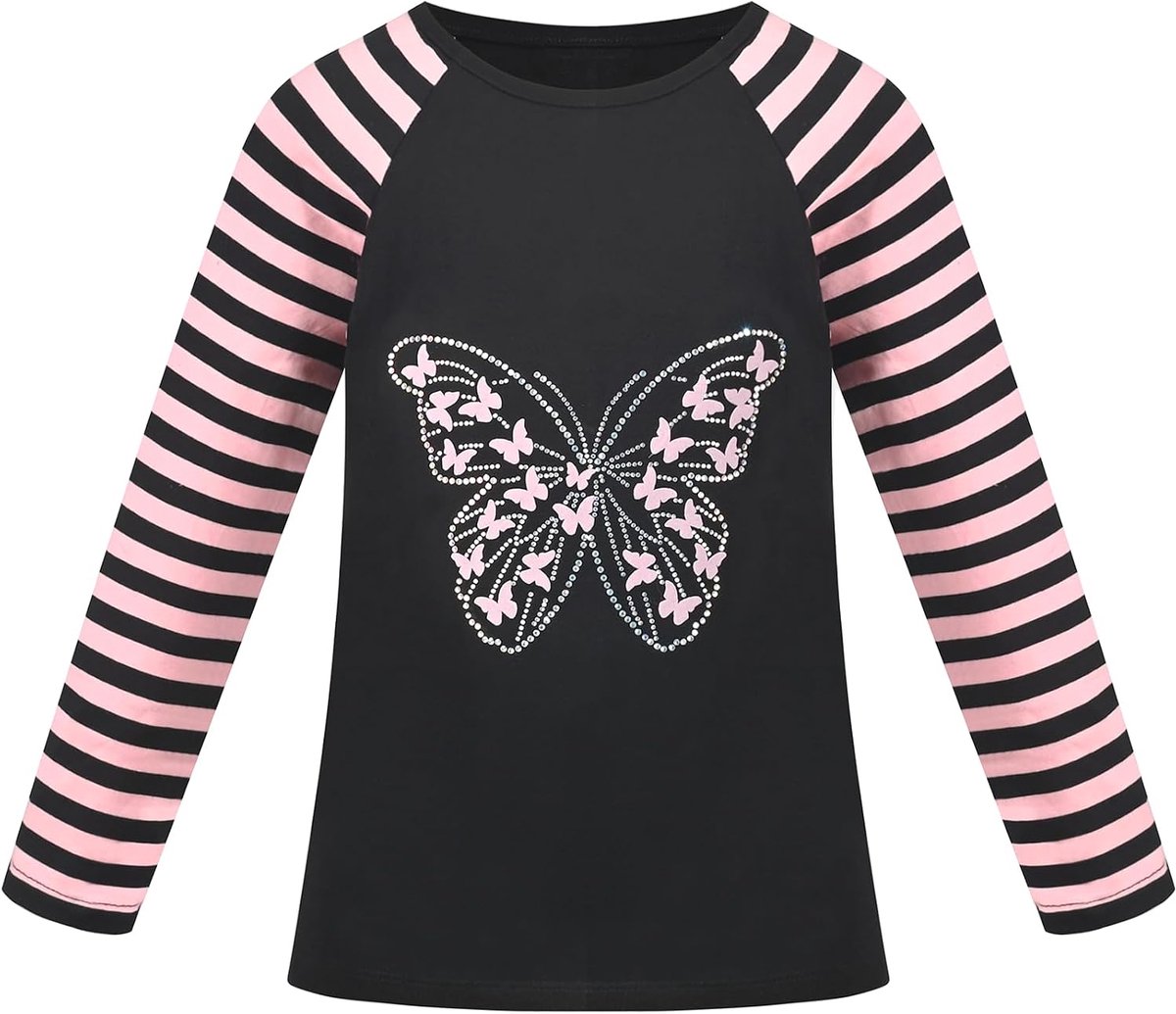 Top Shirt Lange mouw Pullover Liefde Hart Valentijn Loszittend Elke dag 4-12 jaar