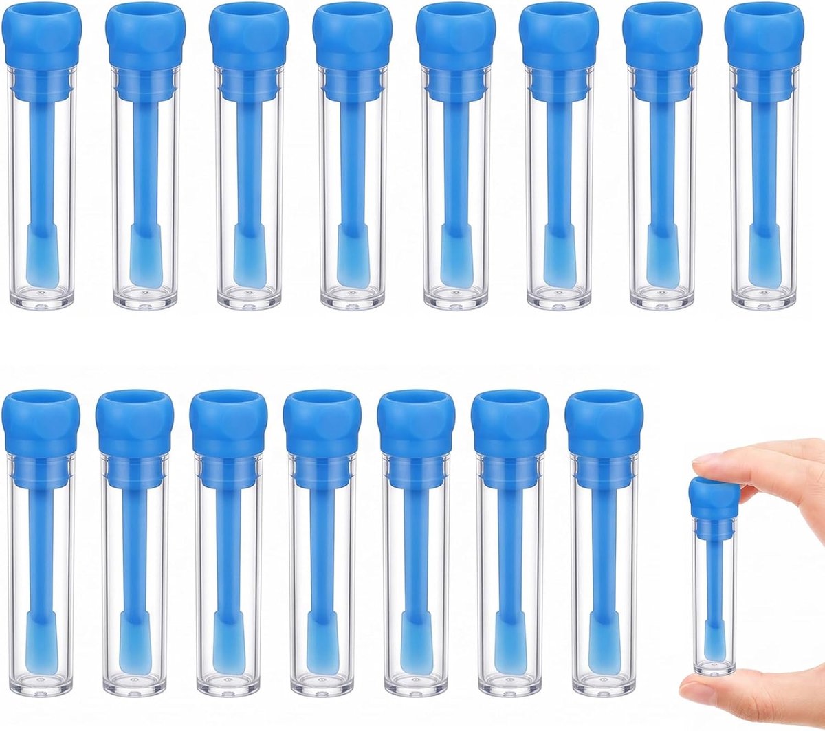 15 Pezzi Contenitore Urine Per Analisi, Parete Interna Liscia E A Tenuta Stagna, Tubi Di Campionamento Con Cucchiaio Per Campioni Di Feci Di Animali (Plastica, 15 Ml)