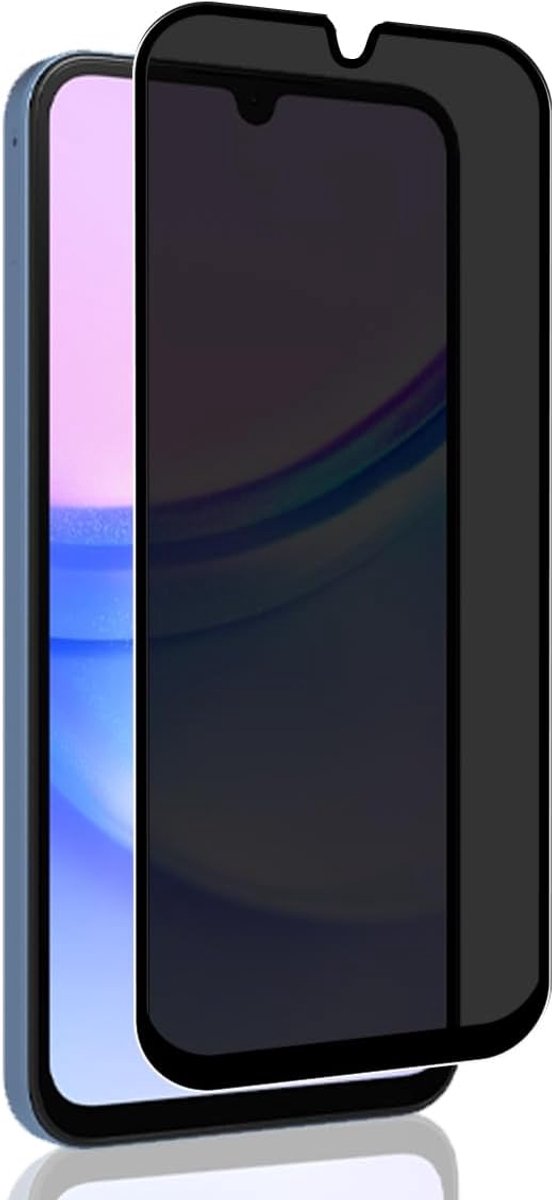 Privacy screenprotector voor Samsung Galaxy A15, 1 stuk, volledige afdekking, krasbestendig, luchtbelvrij, anti-spionage-displaybeschermfolie voor Samsung Galaxy A15, gehard glas