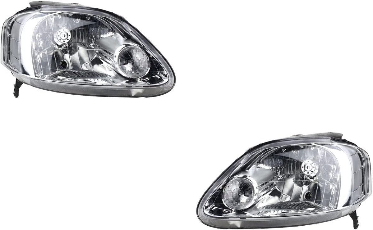 Koplampen Halogeen HSW geschikt voor VW Fox 5Z1 01/07-08/09 H4 Set Links Rechts
