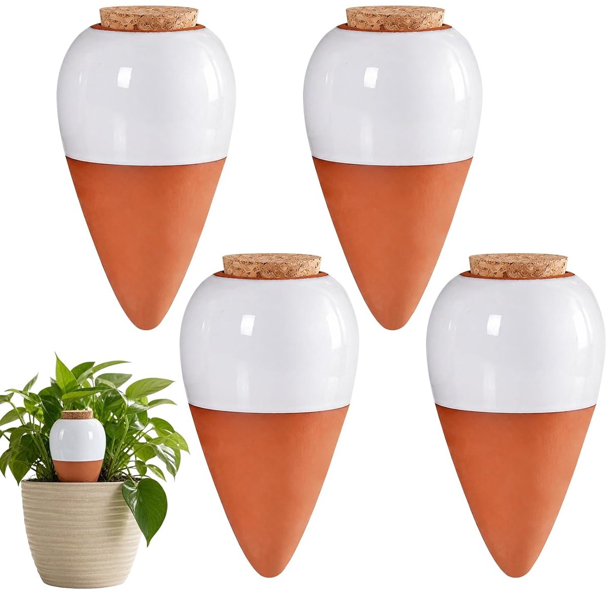 4 stuks irrigatieballen, automatische irrigatie van planten voor vakantie