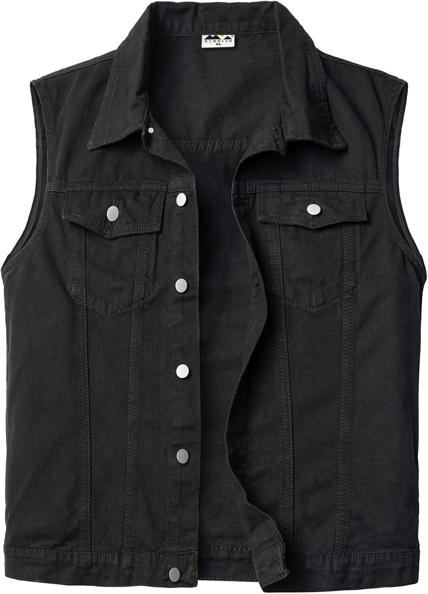 Denim Vest Vintage Kutte Jeans Vest Mouwloze Jas Motorvest voor Mannen