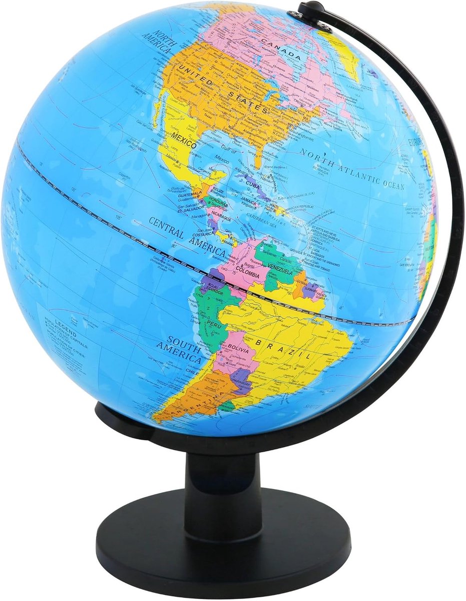 30cm Wereldbol educatieve politieke kaart (30cm diameter)