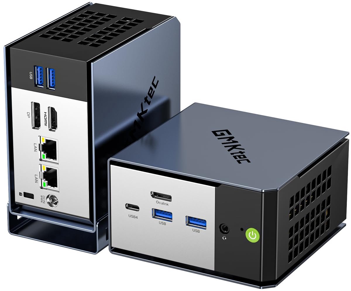 Mini PC Ryzen AI 9 HX-370 Serie - 32 GB RAM - 1 TB SSD - Windows 11 Pro - Mini Gaming Computer - AI Processor