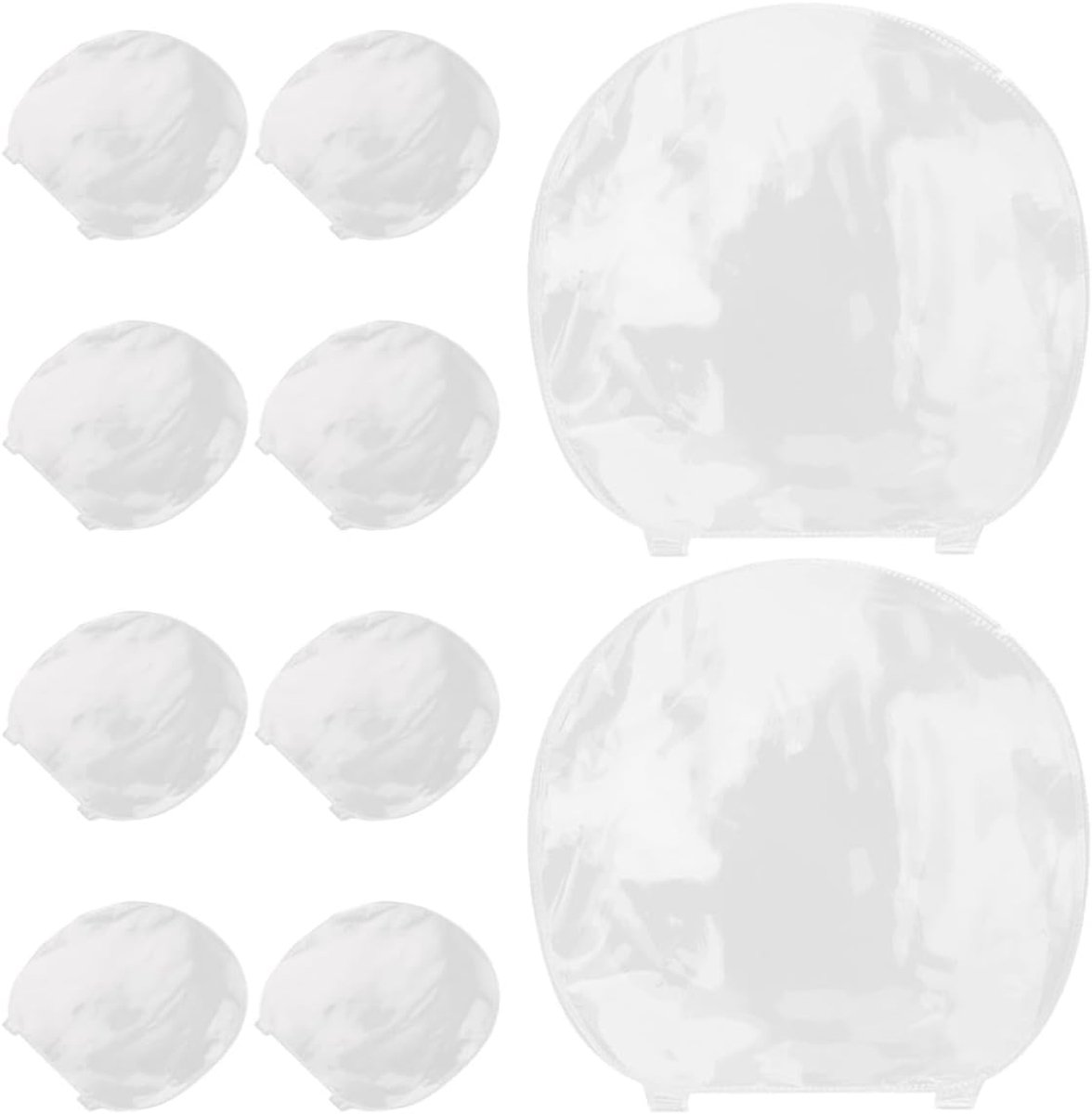 10 stuks dubbelzijdige zelfklevende tafeltennis rubberen beschermfolie, verdikte beschermfolie voor tafeltennisbatjes, transparante racketband, folie voor professionele bescherming van de