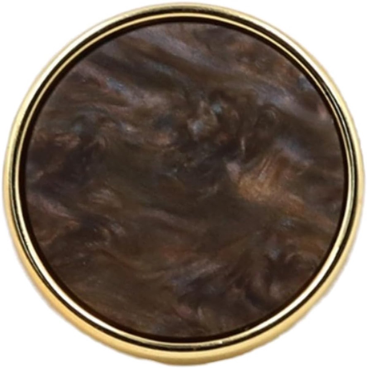 Knopen om aan te naaien, oogknopen, decoratieve knopen, naaiknopen voor doe-het-zelf naaien, truien, mantels, vest, pak, overhemd, geschenkdoosdecoratie, donkerbruin, 23 mm