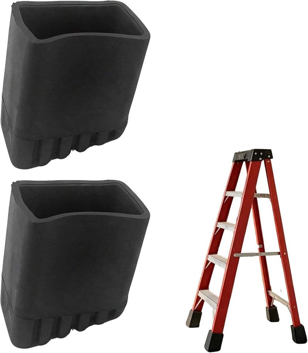 Laddervoeten 30 x 20 mm, 2 stuks antislip voetdoppen