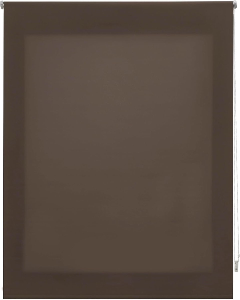 Rolgordijn, lichtdoorlatend, glad, 80 x 175 cm (breedte x hoogte), stofmaat 77 x 170 cm, lichtdoorlatend, taupe - premium raamrolgordijn