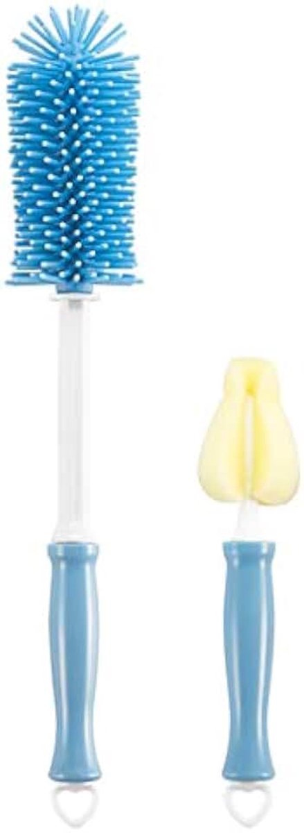 Baby Fles Borstel 360 Graden Reiniger Baby Melk Feeding Fles Tepel Drinkbeker Siliconen Reinigen Scrubber Wasborstels