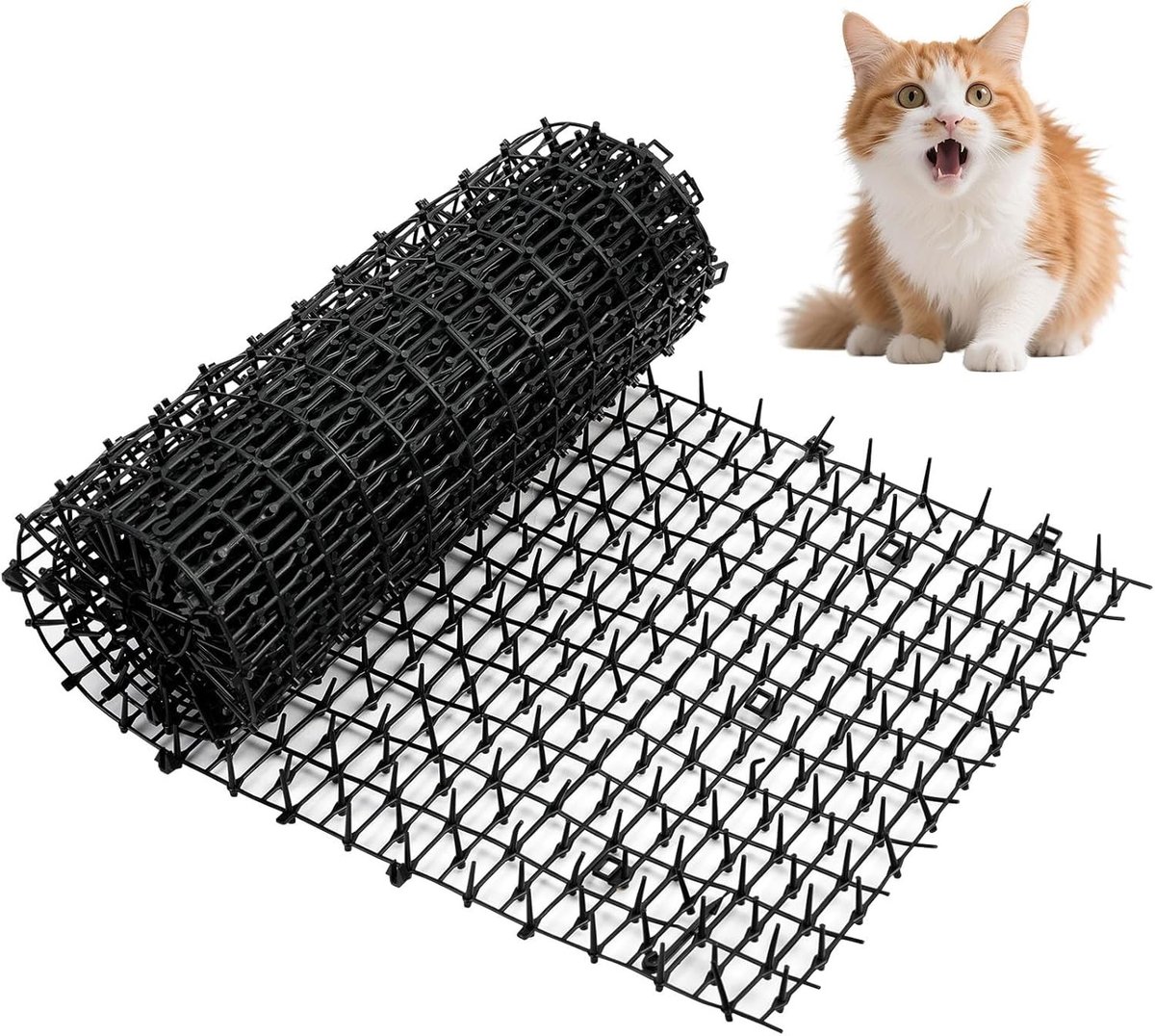 Anti-Cat Spikes 200 * 30cm - Kattenafschrikmat met Stekels, Dierenafschrikking, Tuinbescherming en Graafstopper