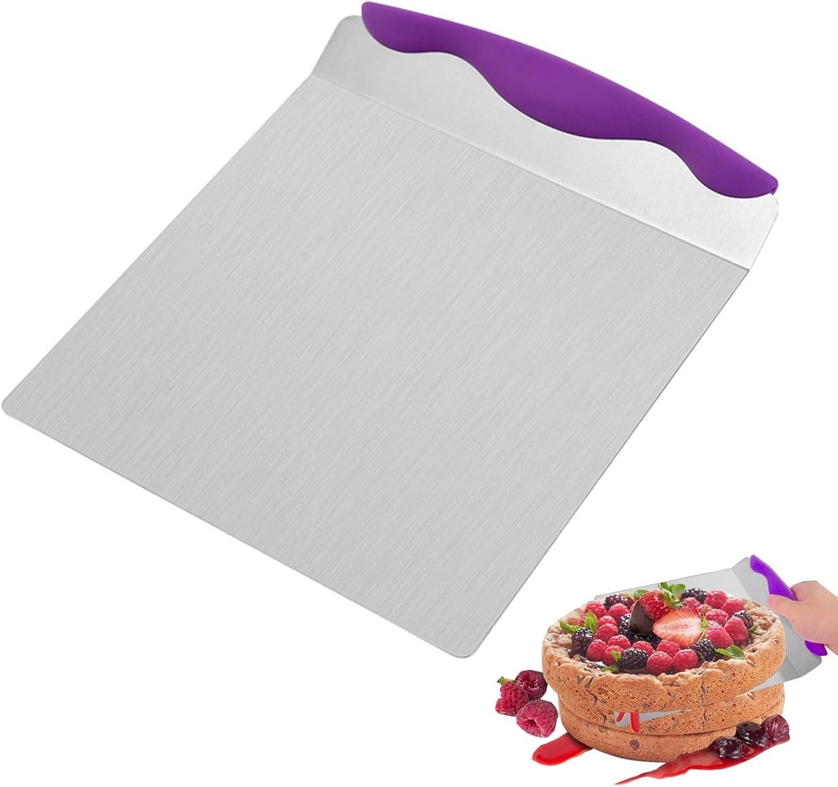 Cake Transfer Sheet en Lifter Scoop voor Pizzas en Taarten, Perfect voor Beginners en Professionals, 24cm x 20.3cm