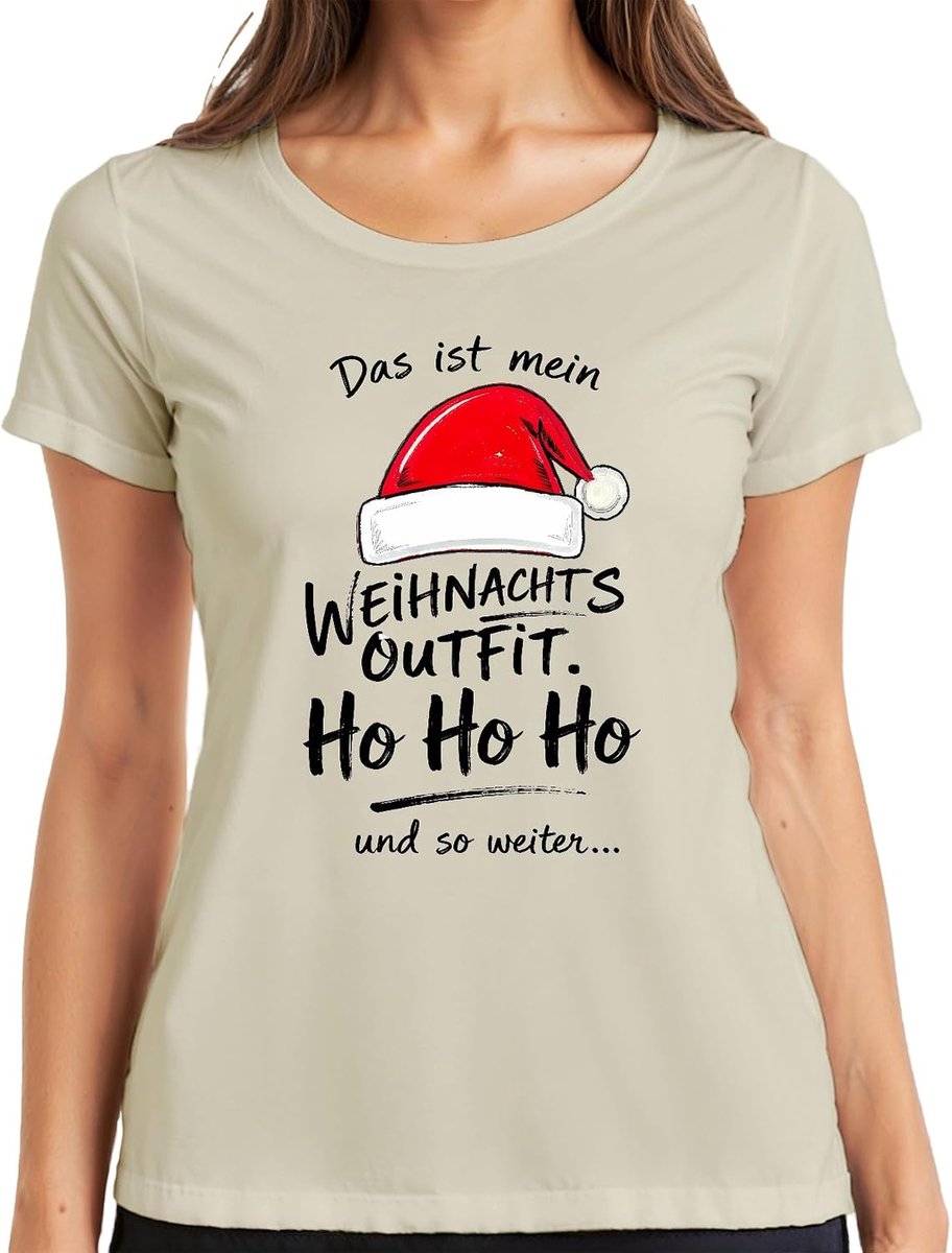 Ist Mein Christmas Outfit Ho Ho Ho Kerstmuts Dames T-Shirt