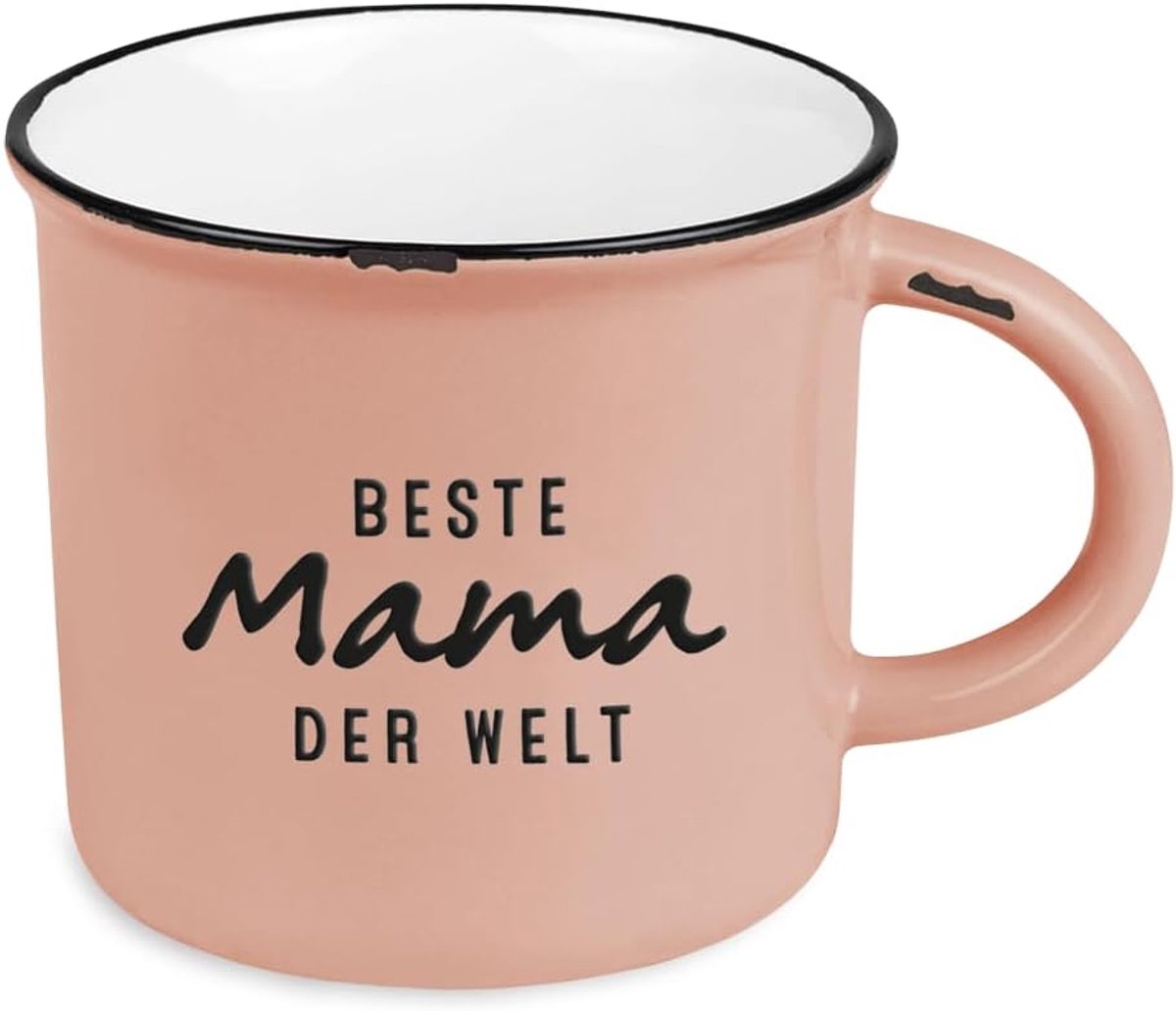 Vintage| keramische mok om cadeau te geven | 400 ml | Beste Mama der Welt