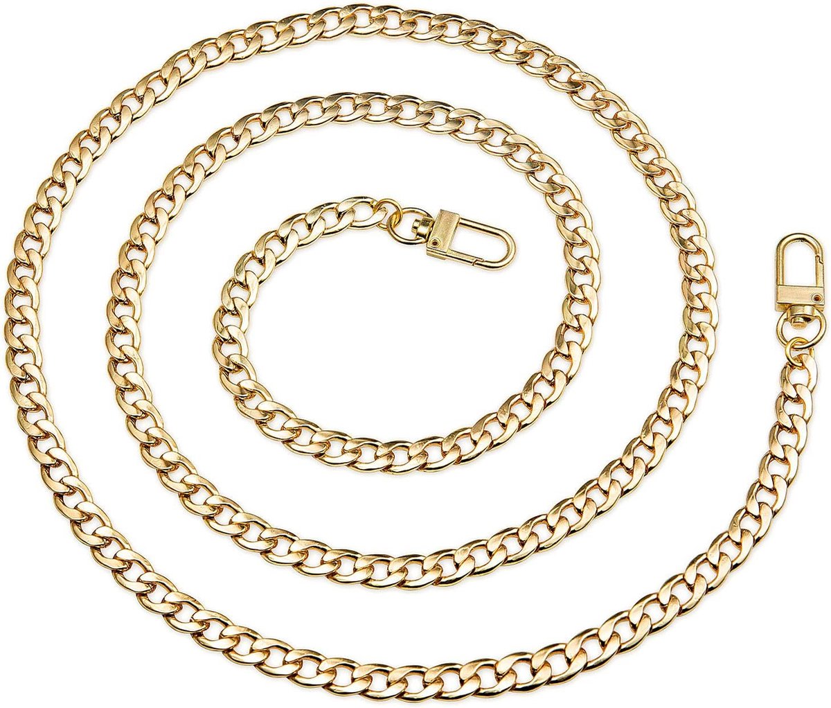 120 cm DIY ijzeren platte ketting strap, metalen ketting schouderriem voor dames handtassen schoudertas