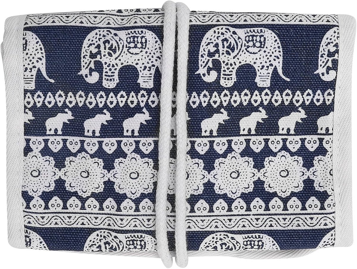 Oxford Fabric Roll Bag voor Haaknaalden en Breiaccessoires - Ideaal voor Reizen en Thuisopslag, Lege Organizer voor Creatieve Projecten