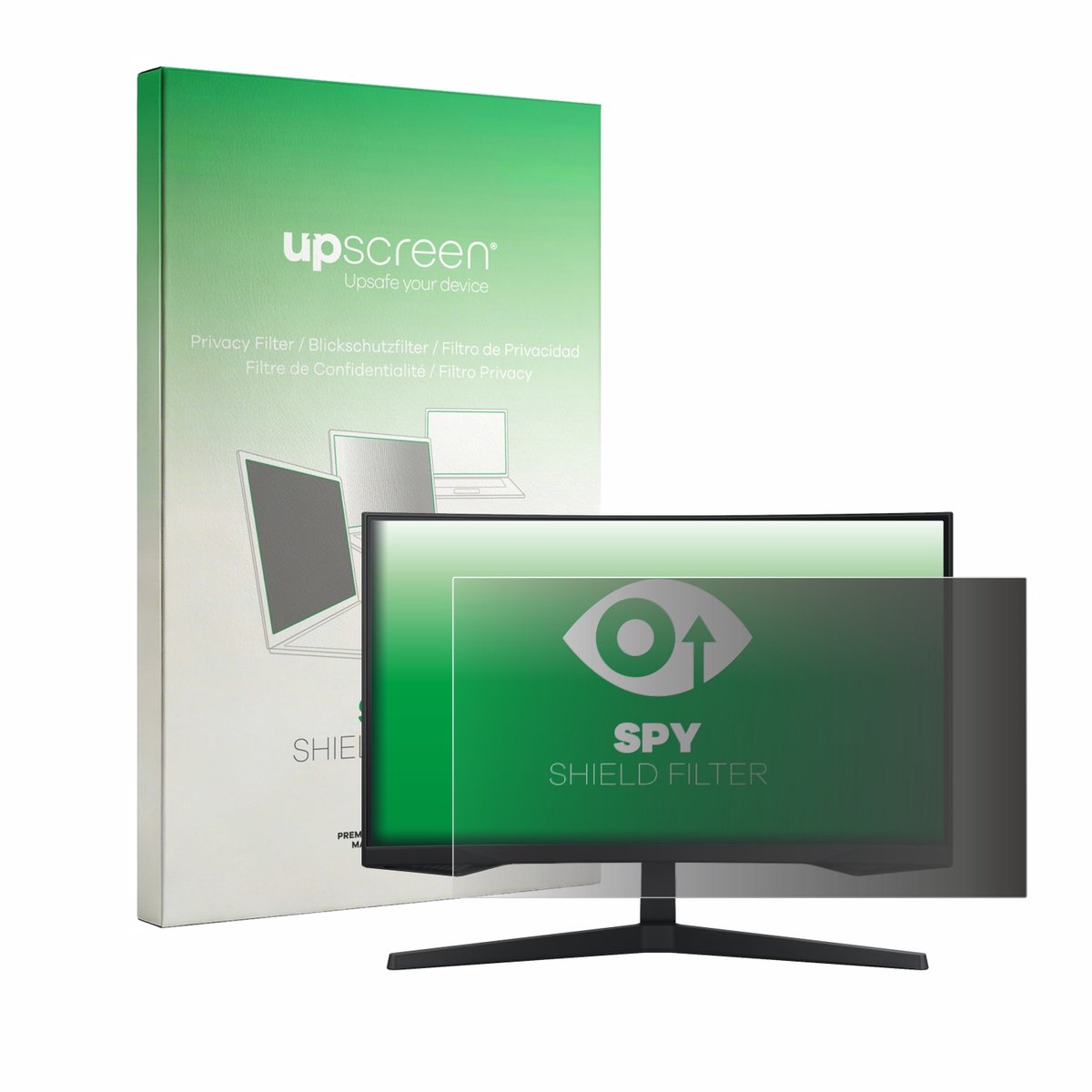 upscreen - privacyscherm voor Samsung Odyssey G5 G55C - privacy filter screenfilter Blauwlichtfilter
