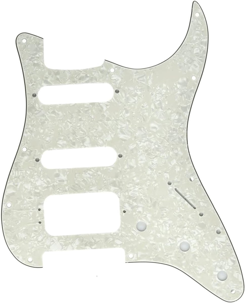 11-gaats Strat HSS Gitaar Pickguard 3-Schroef Humbucking Pickup Mount Past Amerikaanse Fender Stratocaster Aged Pearl
