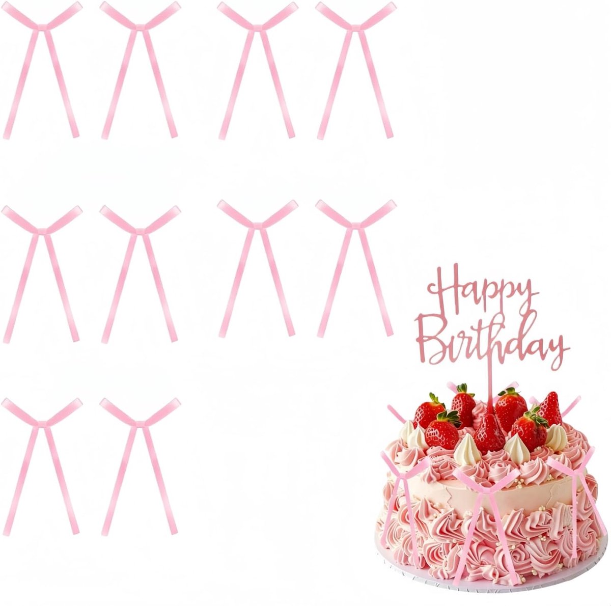 Bow Cupcake Toppers