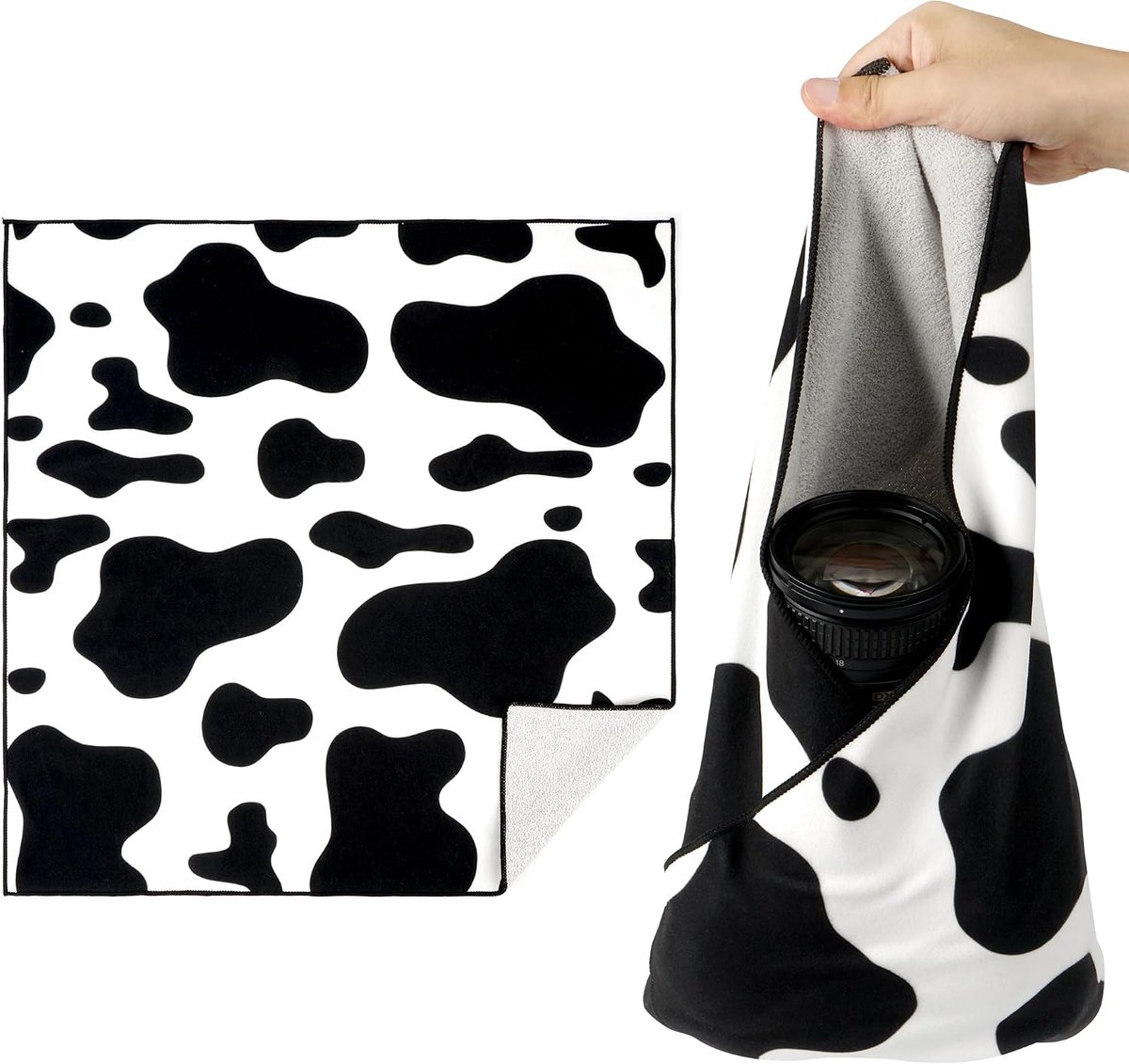Way Magic Protective Wrap zelfklevende beschermhoes, krasbestendig en wasbaar doek, koeienmotief, 35×35 cm