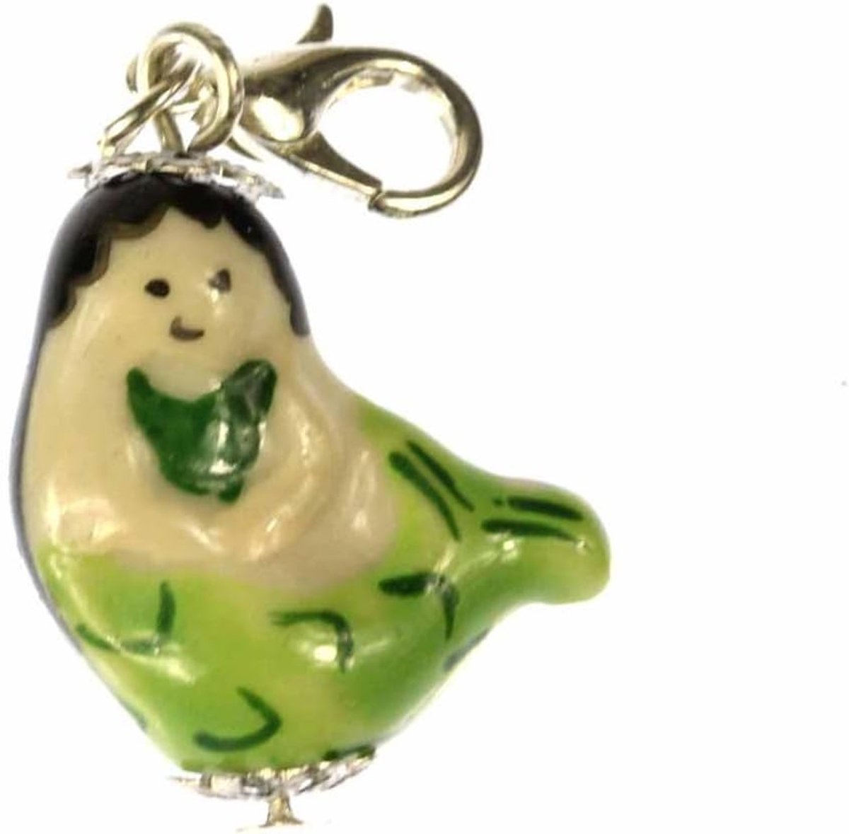 Zeemeermin Charm Zipper Pull hanger porselein sirene Nixe groen