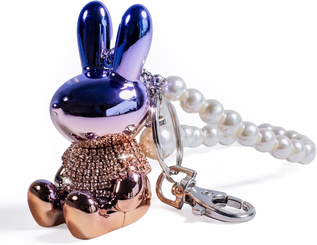 Bling strass sleutelhangers voor vrouwen en meisjes - Sparkle and Shine Crystal sleutelhanger charme voor handtassen, autosleutels, muntentas, rugzak