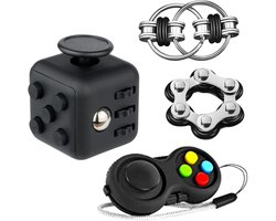 4Pcs fidget toys, anti-stress fidget pad controller flippy chain