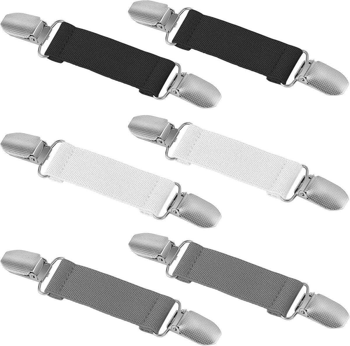 clips, 6 stuks elastische clips cardigan pullover clips vintage sjaal clips handschoen clips voor kinderen peuters en volwassenen elastische clips voor kleding overhemden schorten