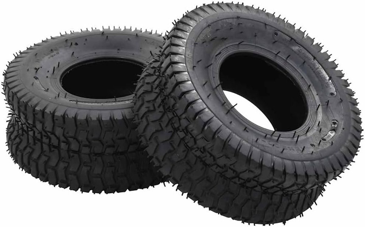 Set van 4 kruiwagenbanden 15x6.00-6 4PR reservewiel rubberen wiel