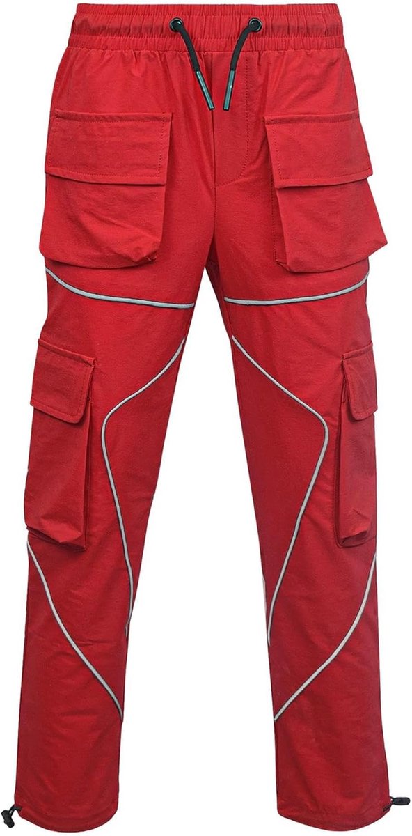 4 Kids Meisjes Cargo Broek Elastische Taille Trekkoord Casual Rechte Pasvorm Broek Broeken Joggingbroeken Sport Yoga Kleding Comfortabele Ademende Outdoor Actieve Kleding Broeken 3-14 Jaar
