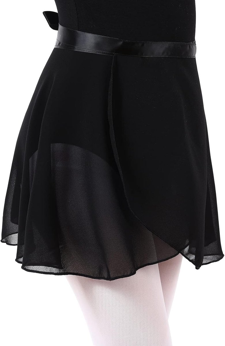 chiffon, dansrok, wikkelrok, verstelbare balletrok, ballet, dancewear voor meisjes en dames