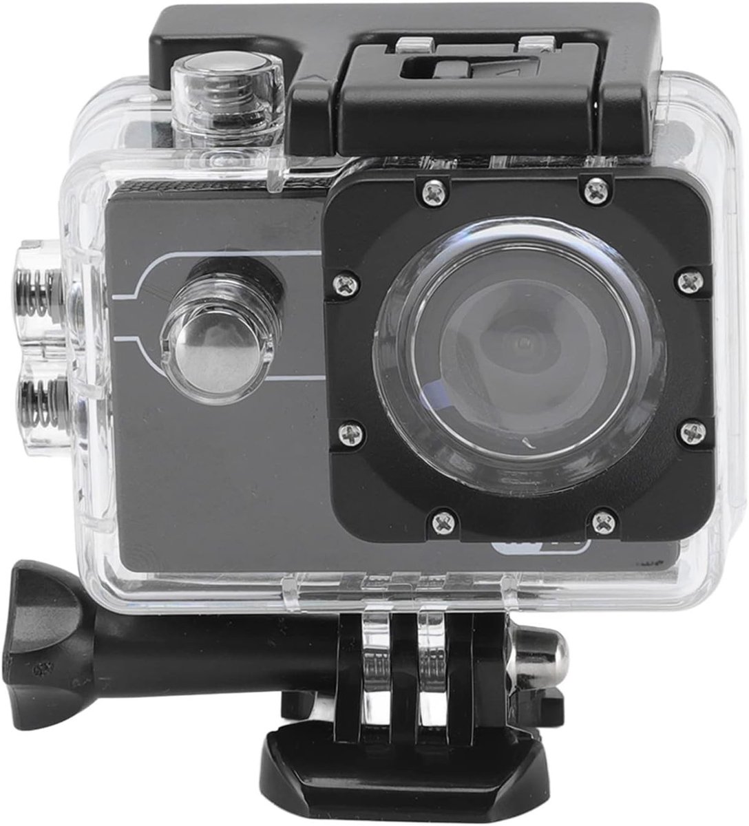Actie Camera voor Duiken met WiFi Verbinding, Waterdicht, 4K High Definition en 170 Graden Groothoeklens voor Onderwater en Buitenactiviteiten