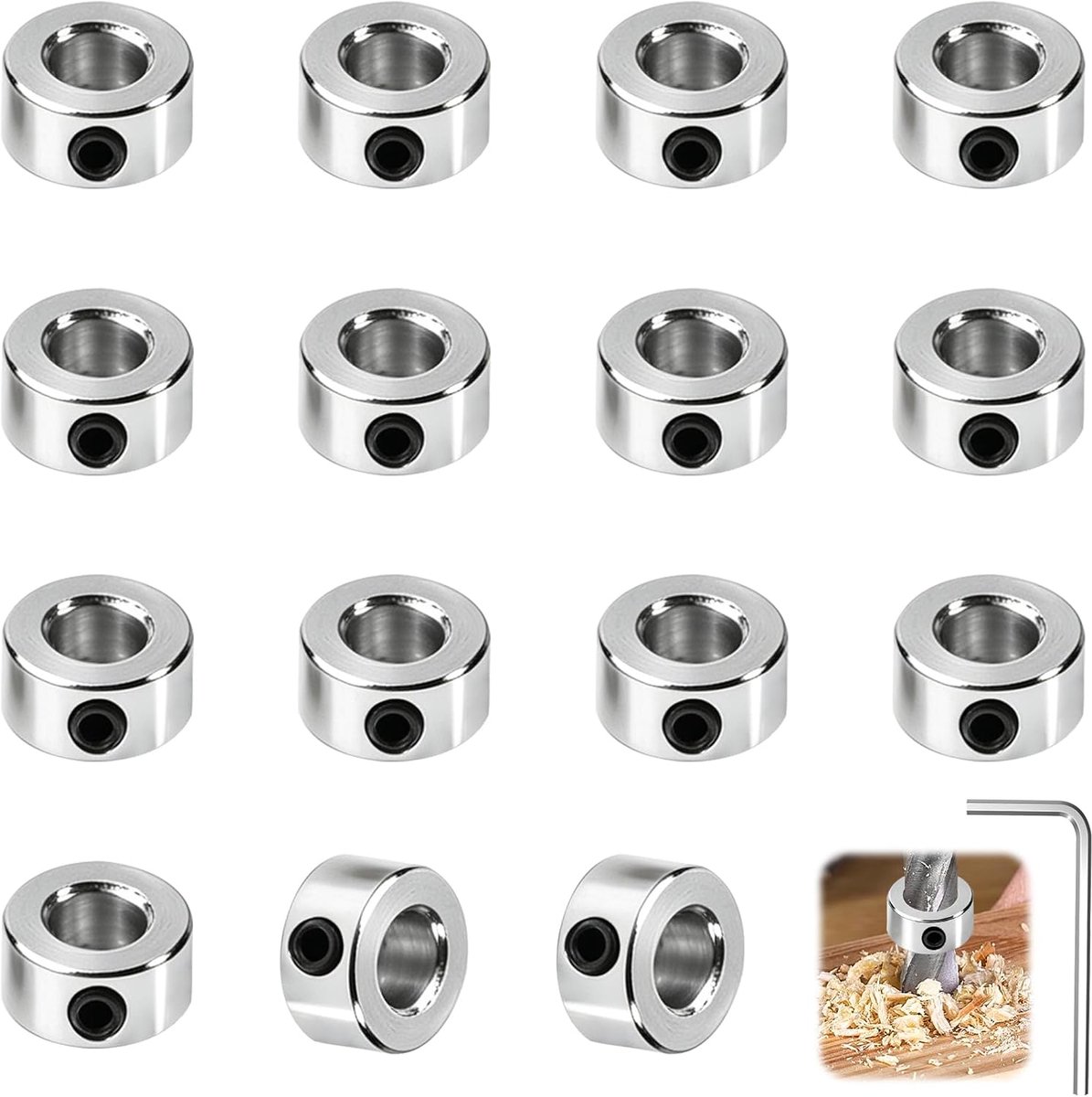 15 stuks klemring 5mm binnen stelring borgring borgring