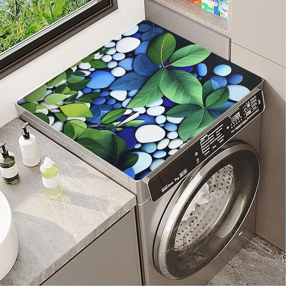 Wasmachinehoes, 60 x 60 cm, antislip, voor wasmachine, droger, keuken, badkamer, camping