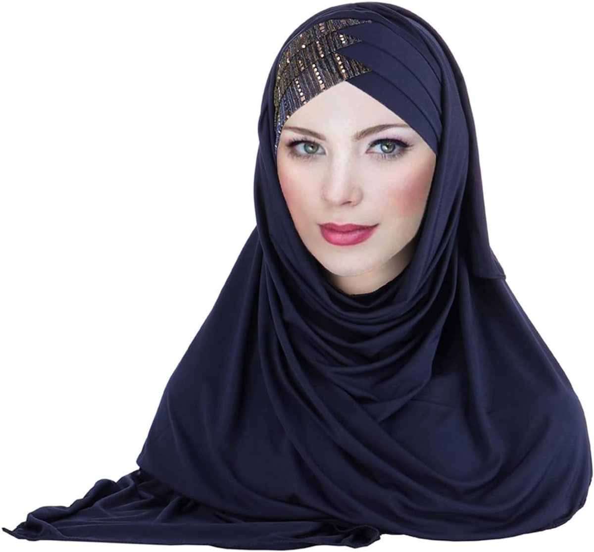 Sjaals Wraps Dames Polyester Sjaal Elastische Hoofddoek Winddicht Warm