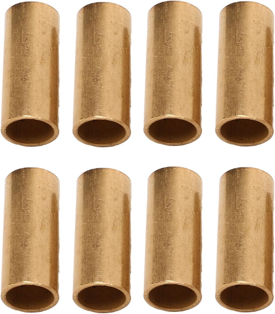Bladveerbussen, 8 Stuks Trailer Bronze Leaf Spring Shackle Bushings Kit ID 9/16in OD 11/16in Vervanging voor Dubbele Oogveren Equalizers Traileras Vervangen